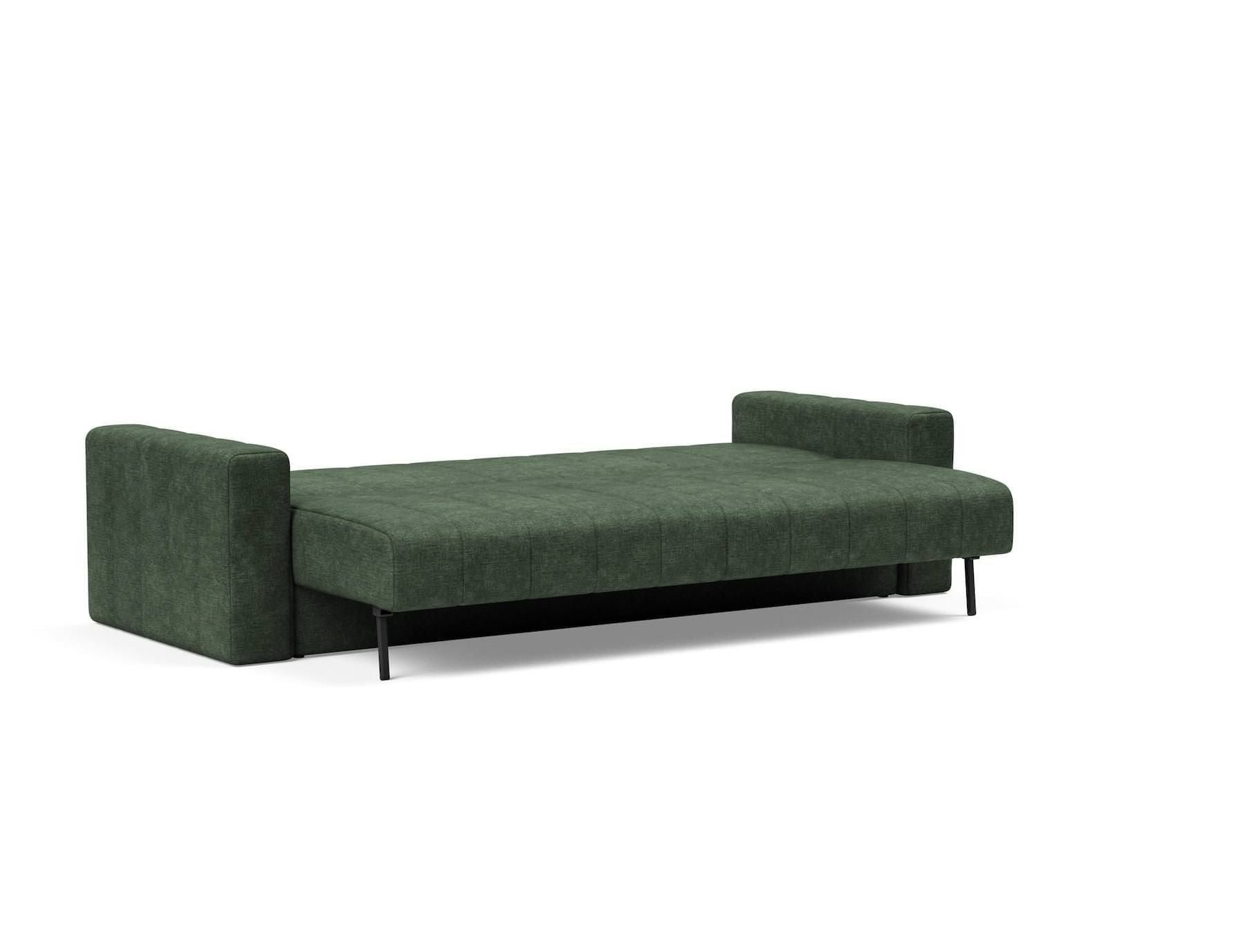 Divano letto matrimoniale con braccioli Akello Arms - 281 Avella Pine Green