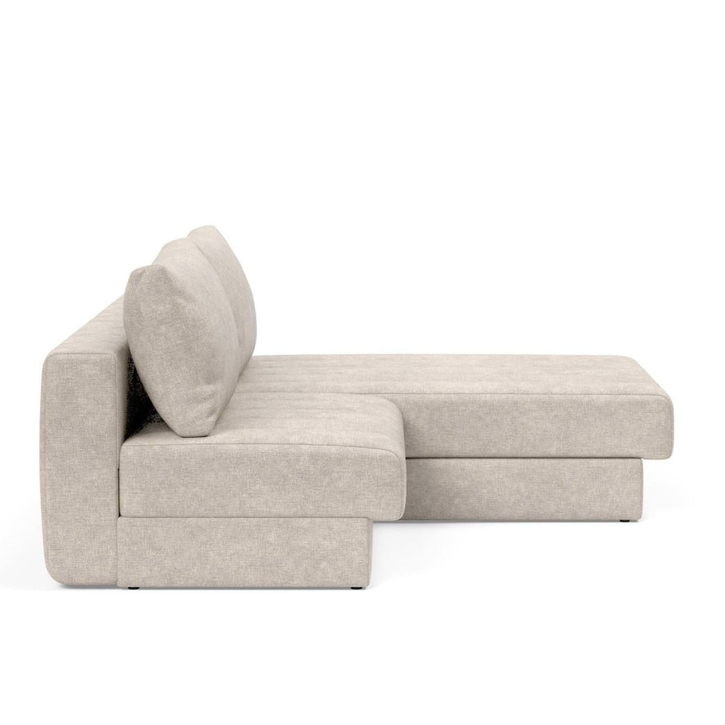 Divano letto matrimoniale con penisola Akello Lounger - 280 Avella Sand