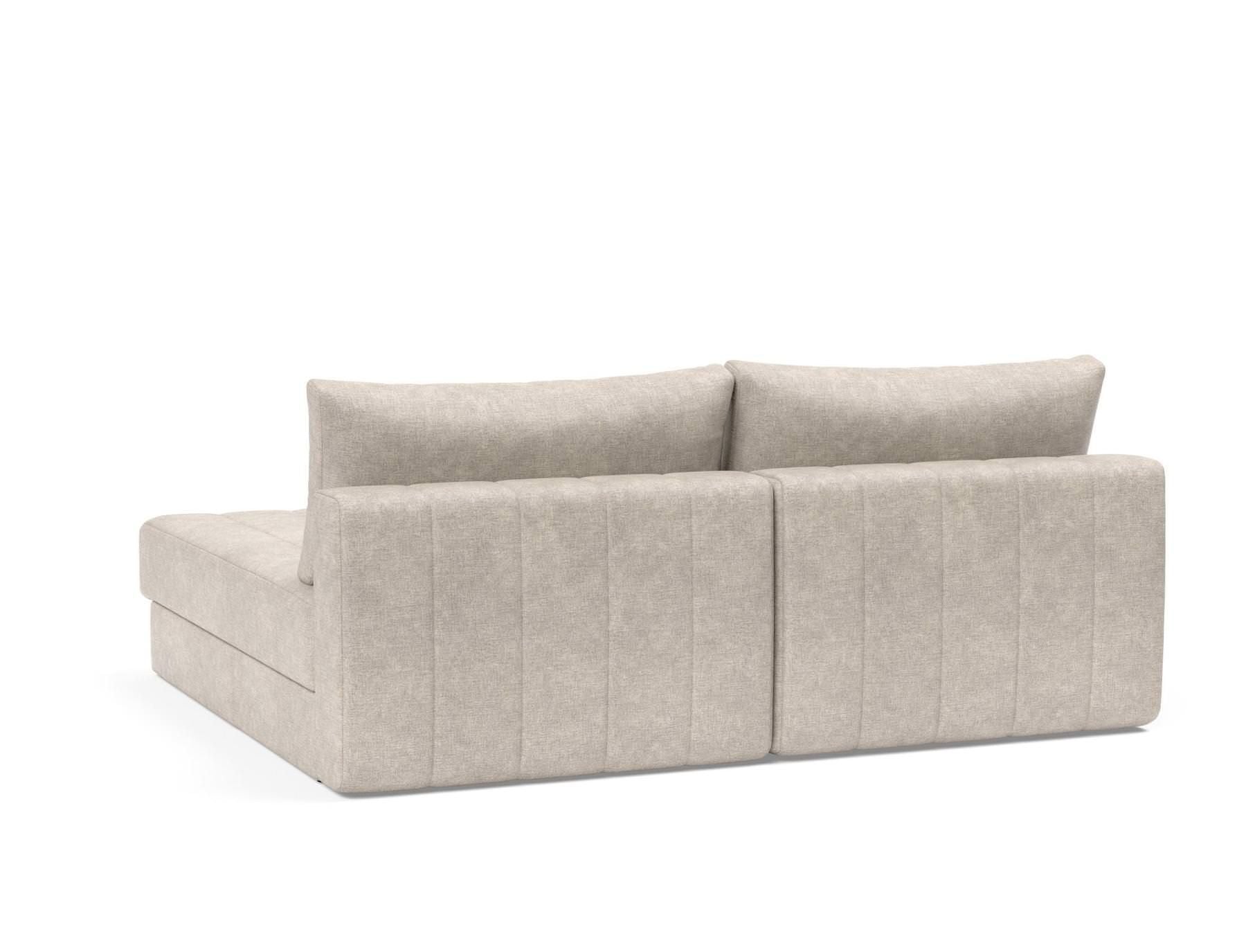 Divano letto matrimoniale con penisola Akello Lounger - 280 Avella Sand