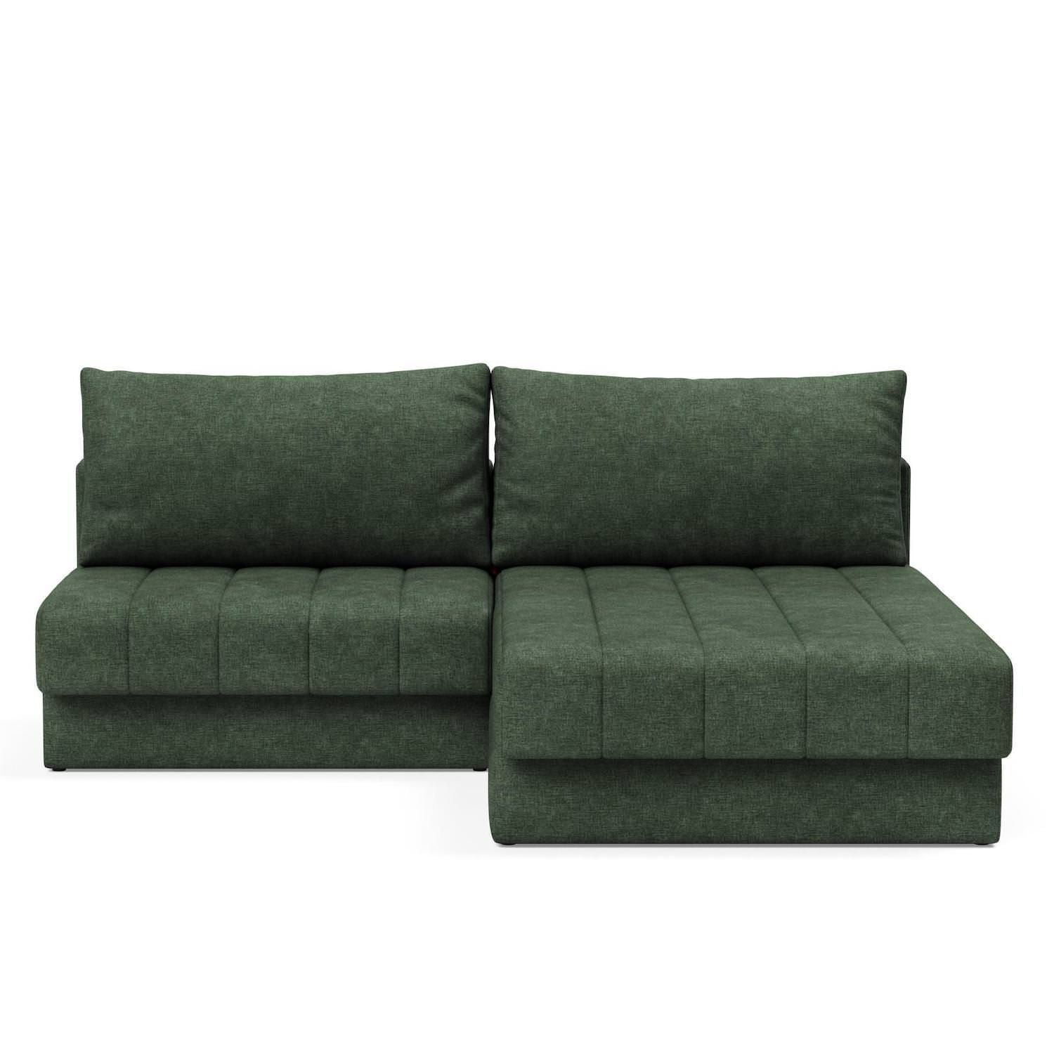Divano letto matrimoniale con penisola Akello Lounger - 281 Avella Pine Green