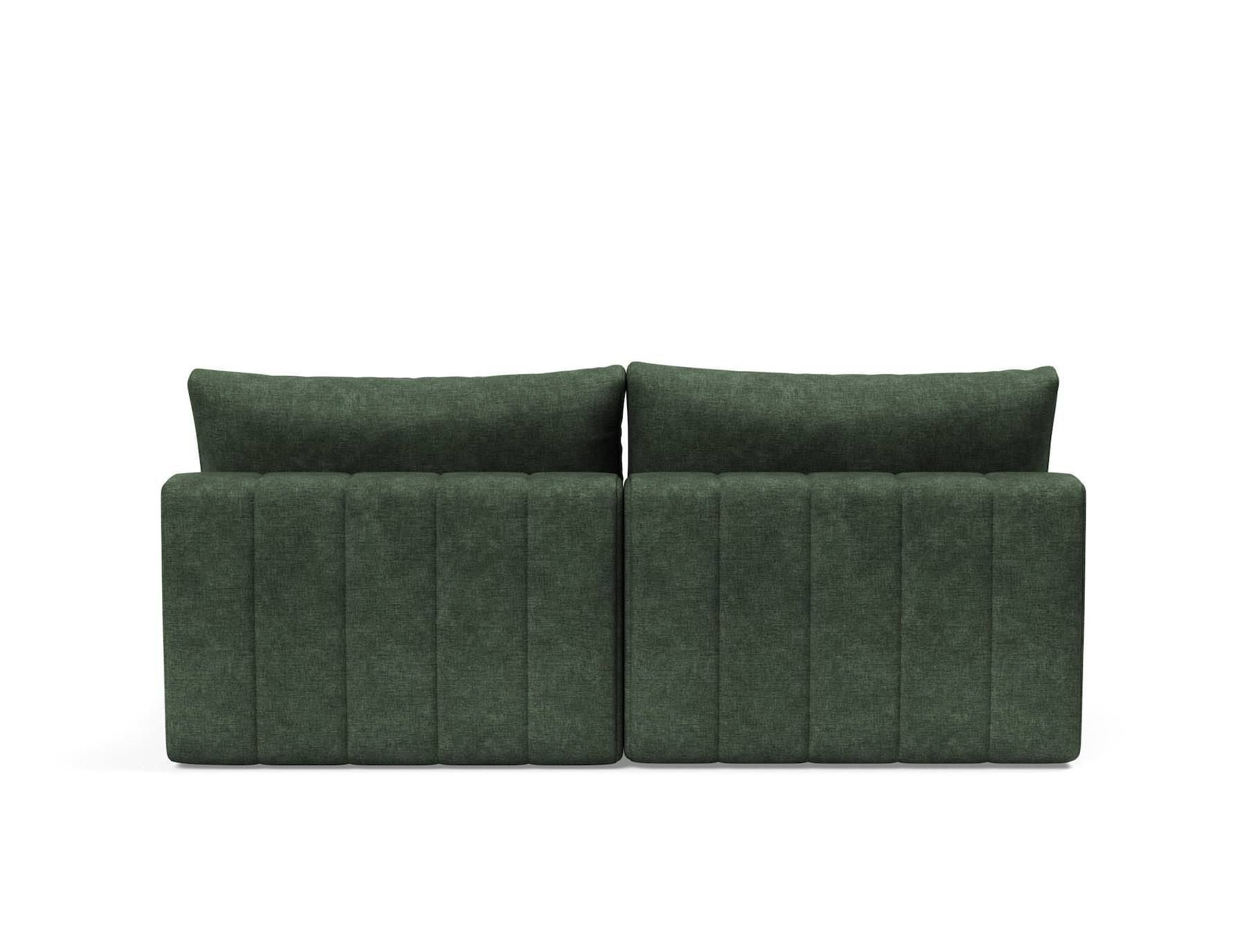 Divano letto matrimoniale con penisola Akello Lounger - 281 Avella Pine Green