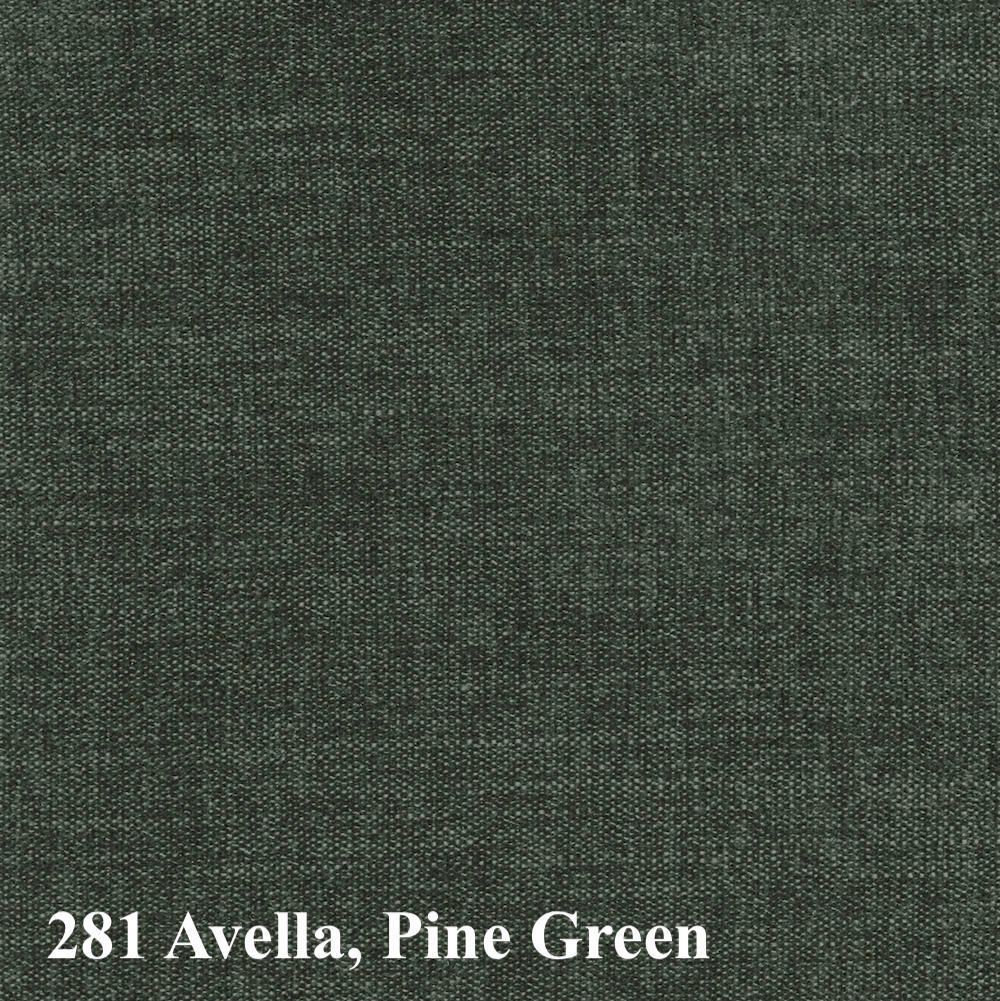 Divano letto matrimoniale con penisola e braccioli Akello Lounger Arms - 281 Avella Pine Green