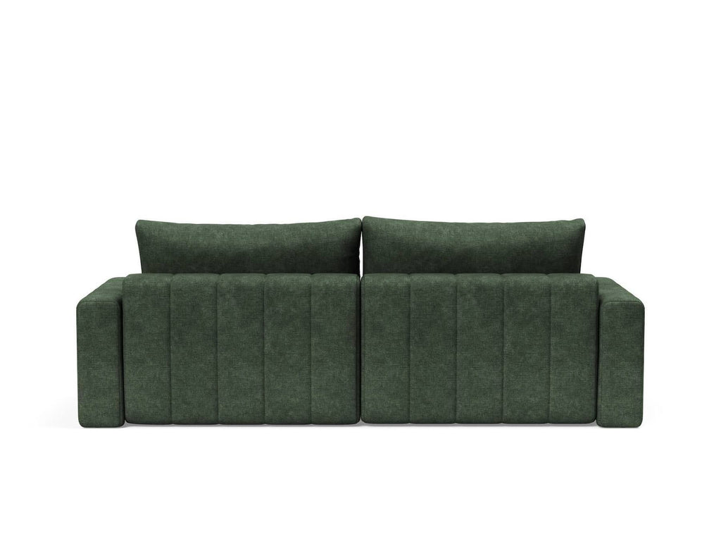 Divano letto matrimoniale con penisola e braccioli Akello Lounger Arms - 281 Avella Pine Green