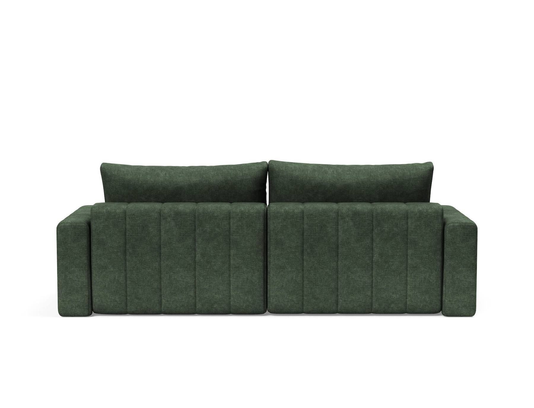 Divano letto matrimoniale con penisola e braccioli Akello Lounger Arms - 281 Avella Pine Green