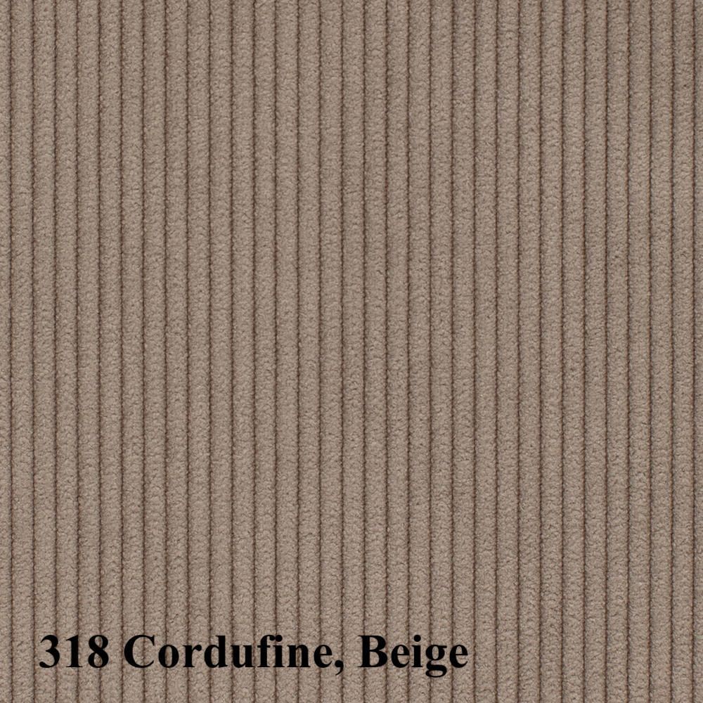 Divano letto matrimoniale con braccioli Cone - 318 Cordufine Beige