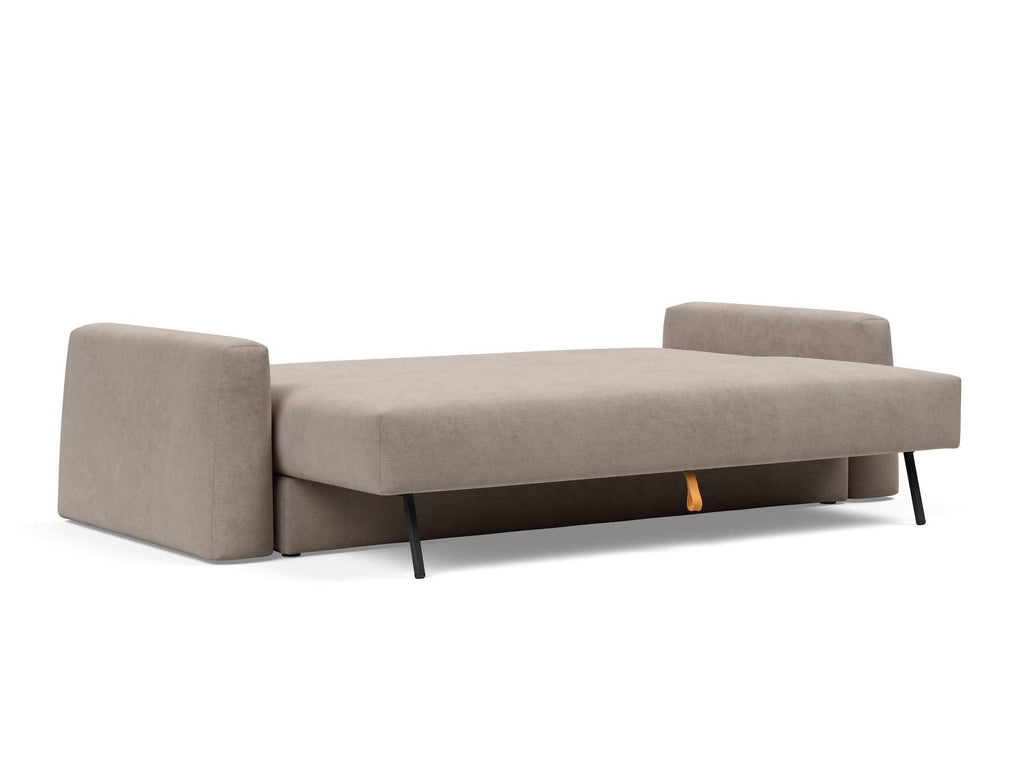 Divano letto matrimoniale con braccioli Cone - 318 Cordufine Beige