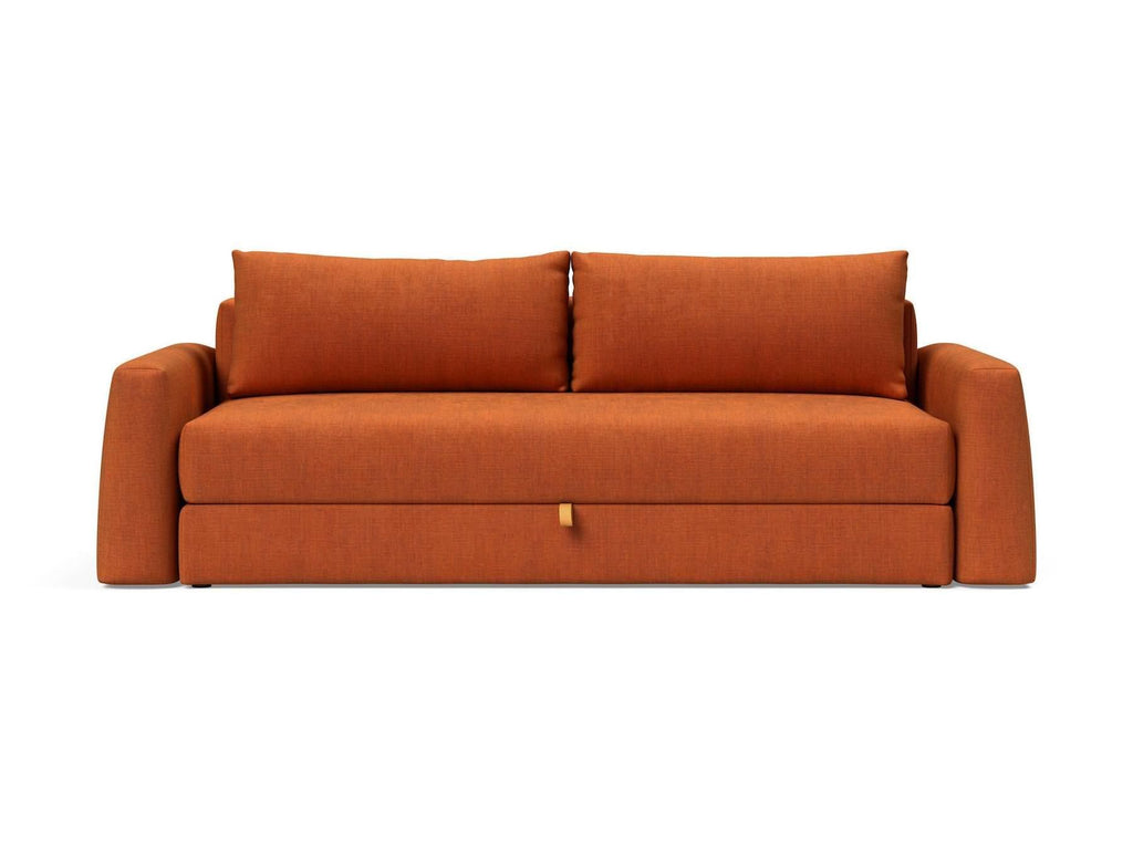 Divano letto matrimoniale con braccioli Cone - 412 Esina Rust Orange
