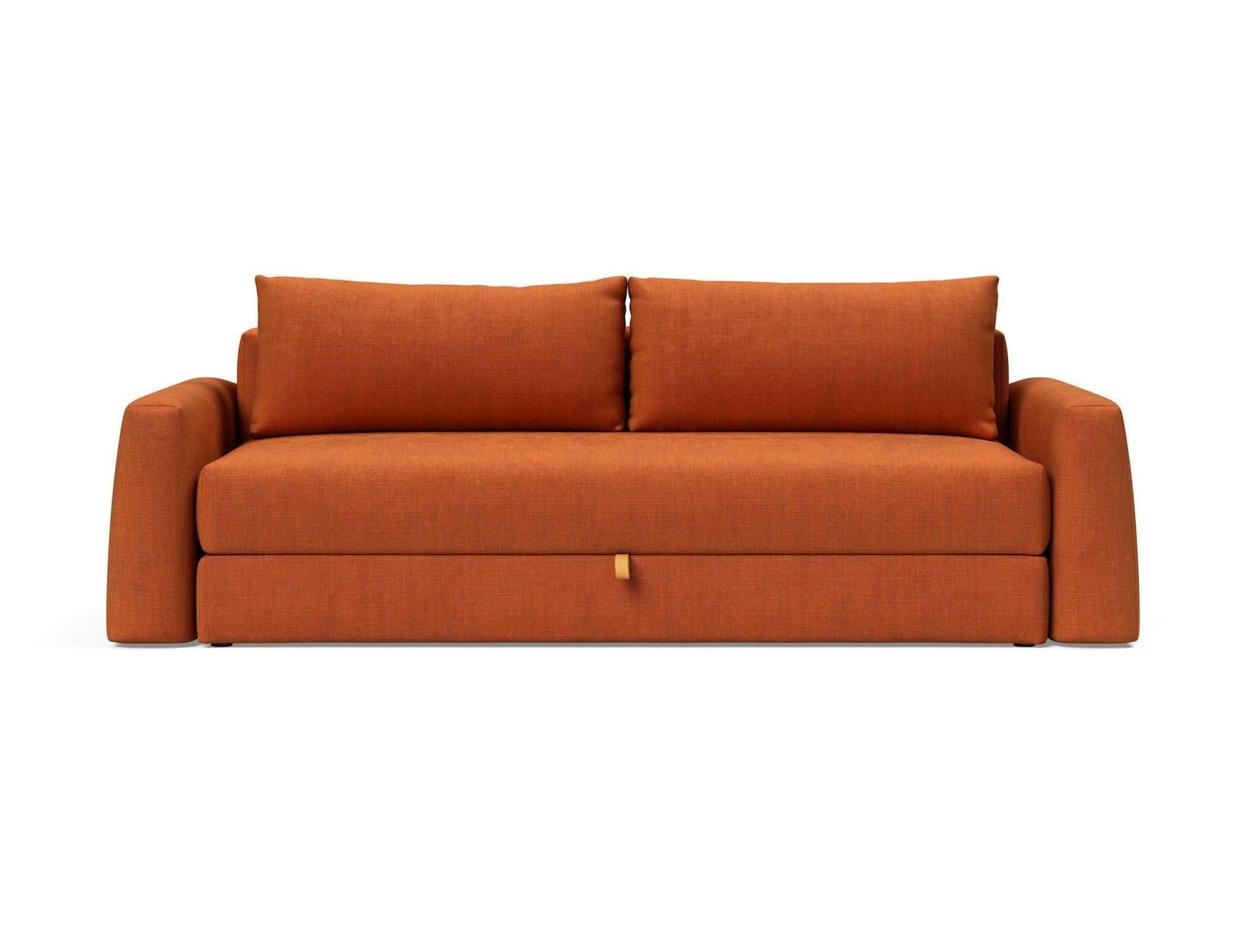 Divano letto matrimoniale con braccioli Cone - 412 Esina Rust Orange