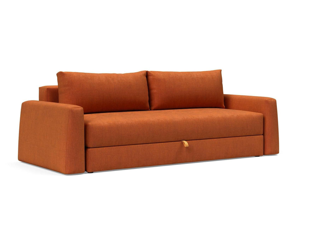 Divano letto matrimoniale con braccioli Cone - 412 Esina Rust Orange