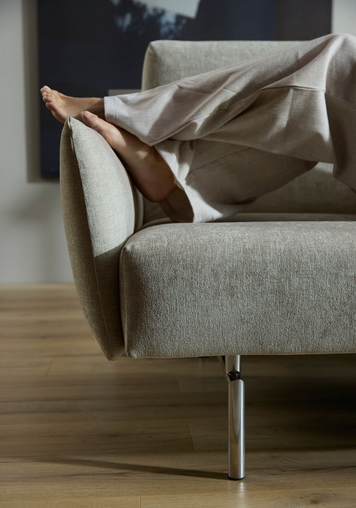 Divano letto con braccioli Jillis Arms - 280 Avella Sand