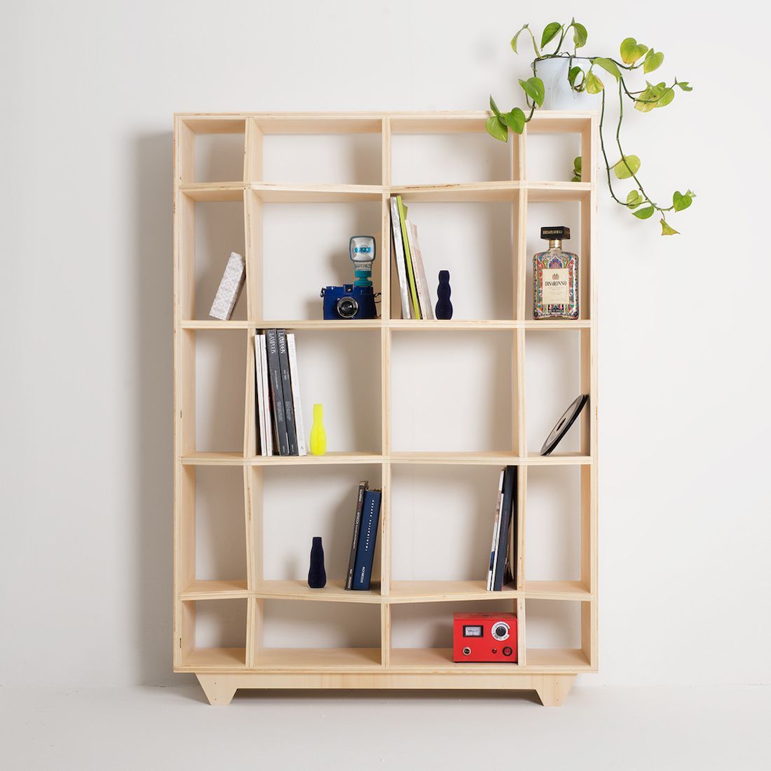 Libreria moderna in legno Rago