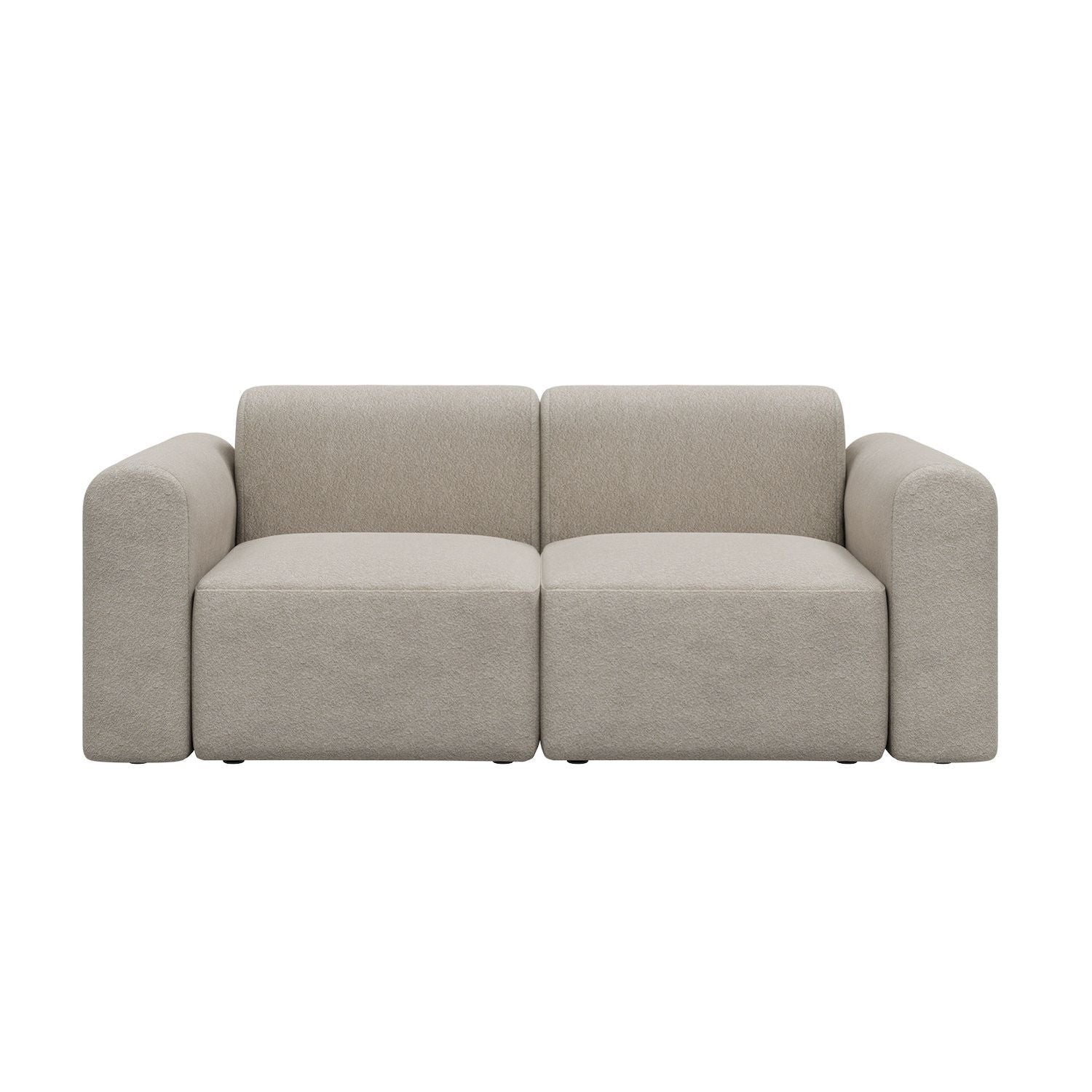 Divano a due posti con braccioli Rund - 816 Aivi Lace Beige