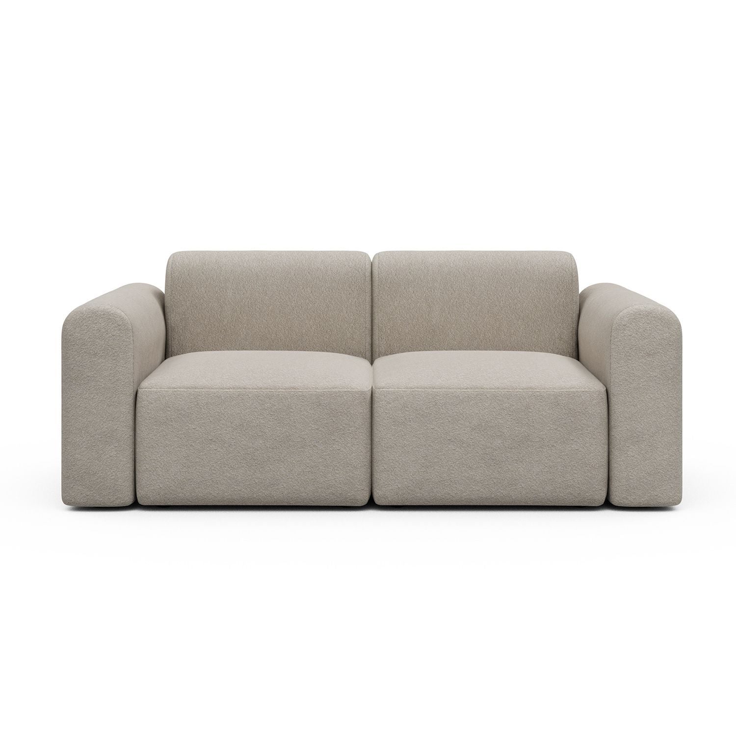 Divano a due posti con braccioli Rund - 816 Aivi Lace Beige