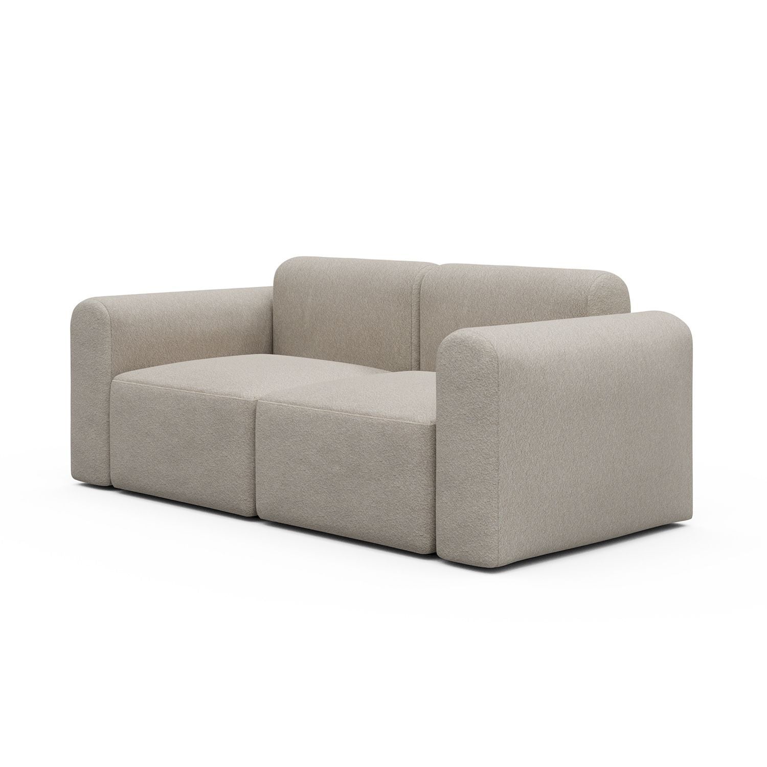 Divano a due posti con braccioli Rund - 816 Aivi Lace Beige