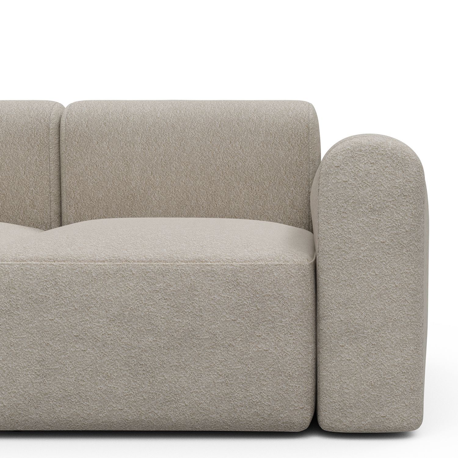 Divano a due posti con braccioli Rund - 816 Aivi Lace Beige