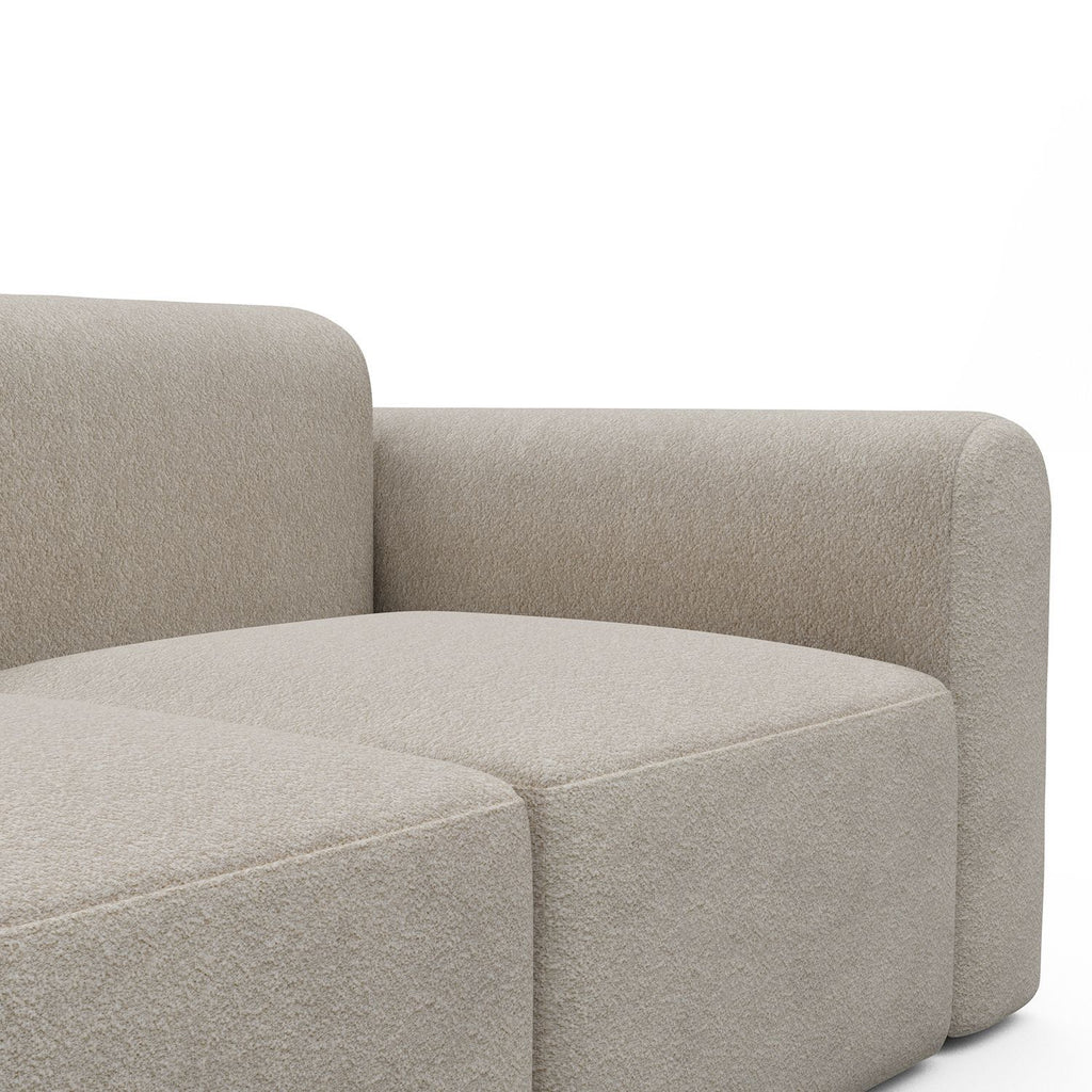 Divano a due posti con braccioli Rund - 816 Aivi Lace Beige