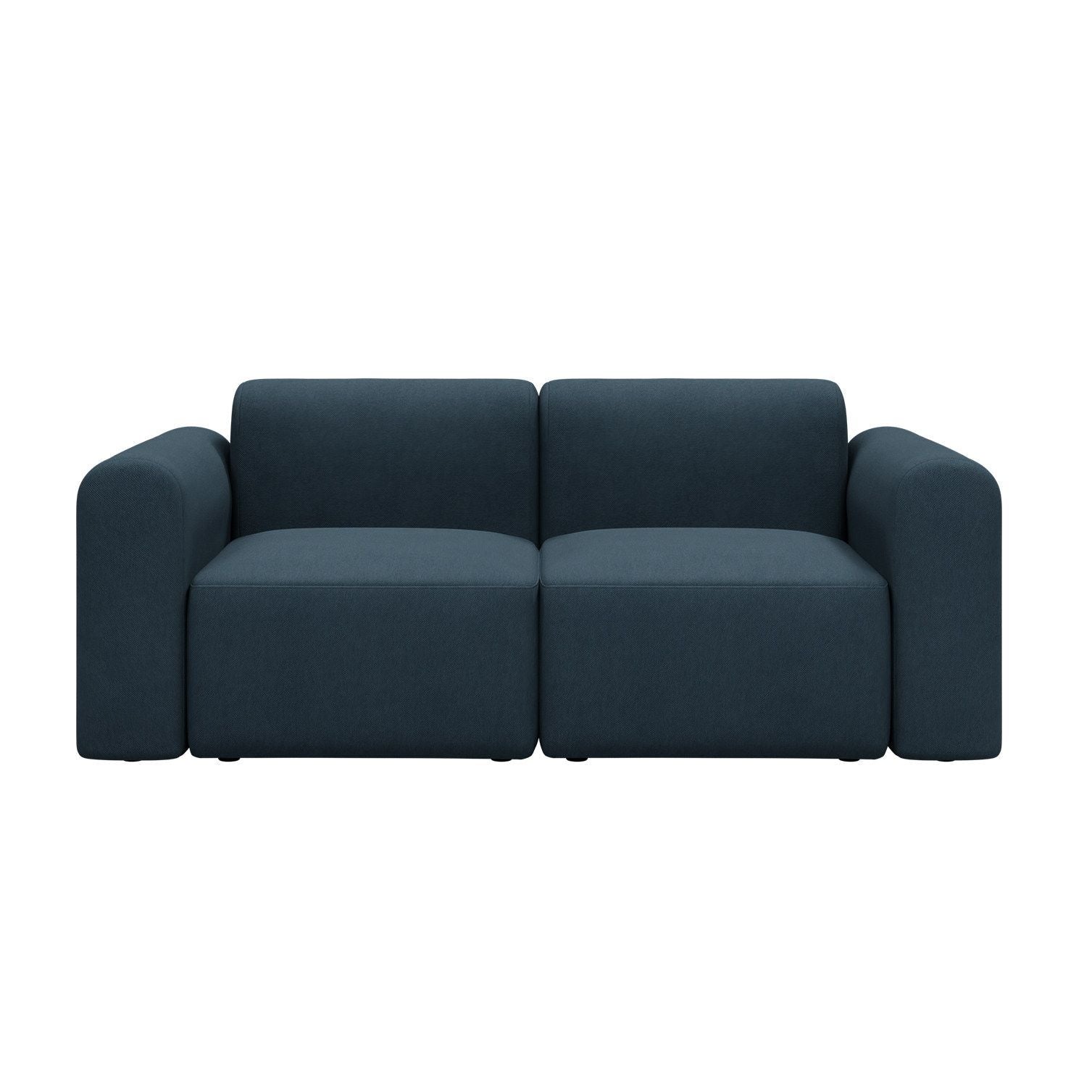 Divano a due posti con braccioli Rund - 580 Argus Navy Blue