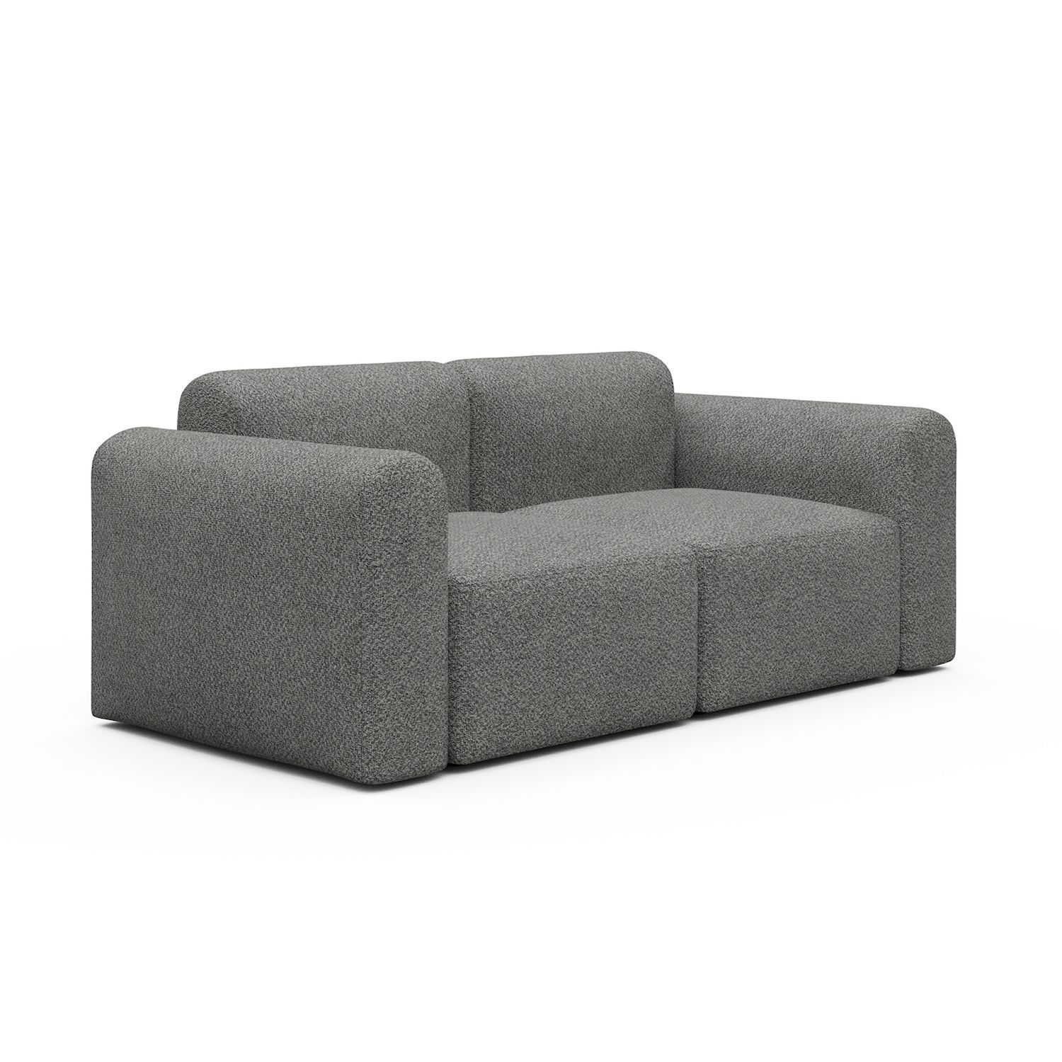 Divano a due posti con braccioli Rund - Vanora 868 Warm Grey