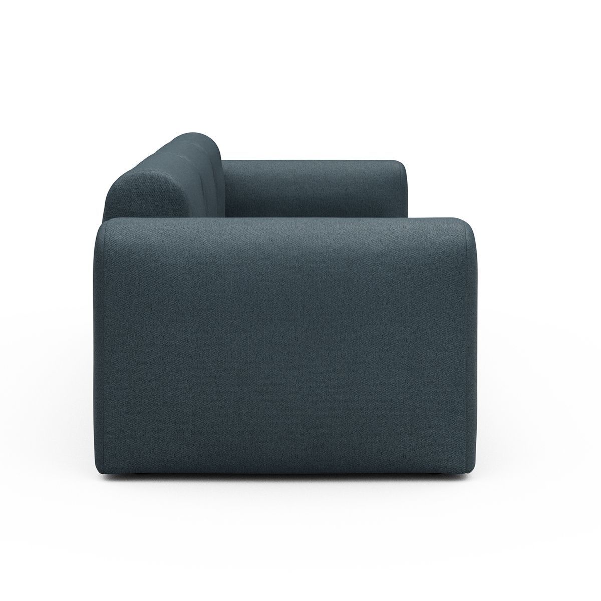 Divano a tre posti con braccioli Rund A3L - Denari 489 Royal Blue