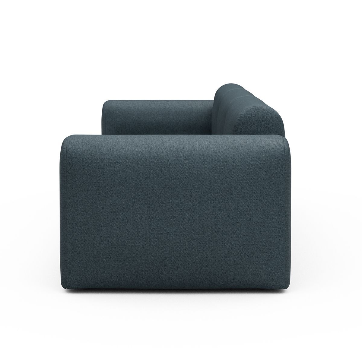 Divano a tre posti con braccioli Rund A3L - Denari 489 Royal Blue