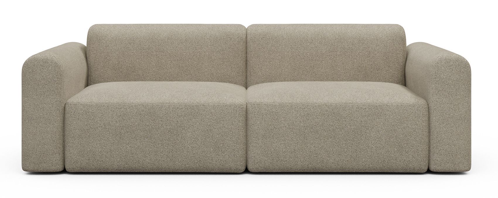 Divano design moderno Rund B2L - Bouclé 539 Beige
