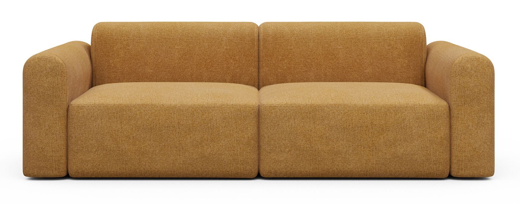 Divano design moderno Rund B2L - Casone 497 Warm Yellow