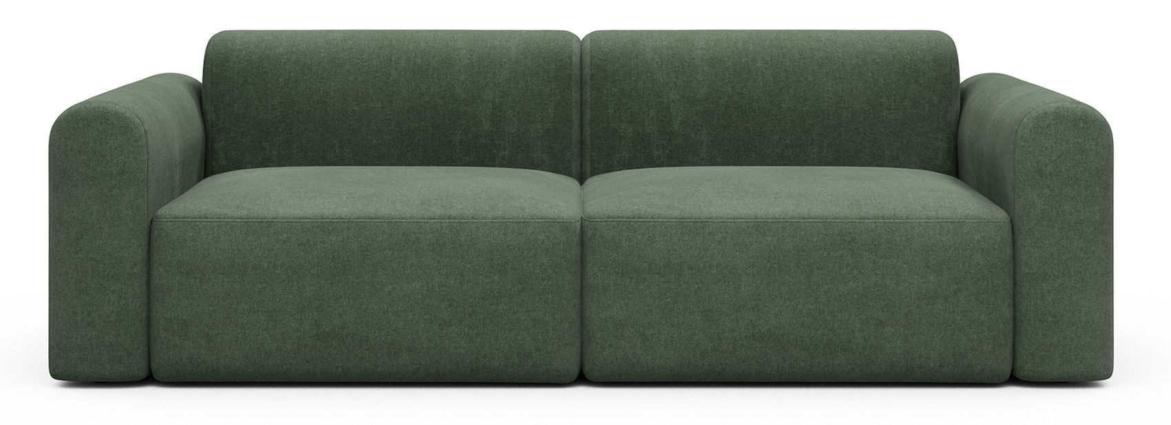 Divano design moderno Rund B2L - Casone 498 Forest Green