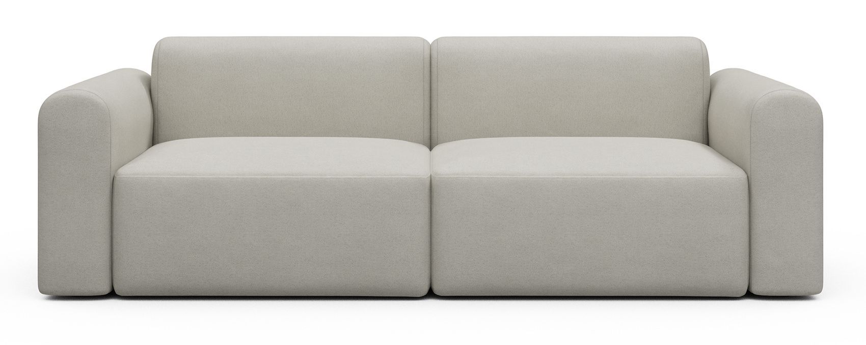 Divano design moderno Rund B2L - Denari 487 Clean Beige