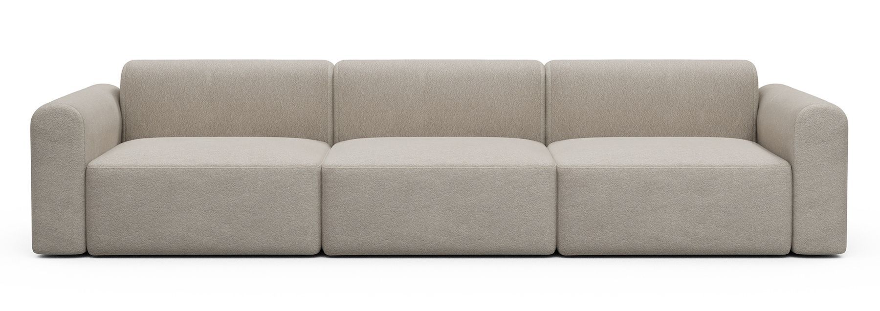 Divano design moderno Rund B3L - Aivi 816 Lace Beige