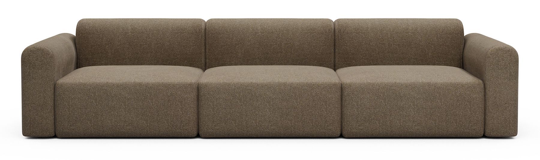 Divano design moderno Rund B3L - Aivi 817 Khaki Brown