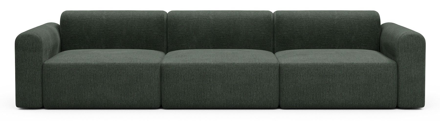 Divano design moderno Rund B3L - Aivi 818 Pine Green