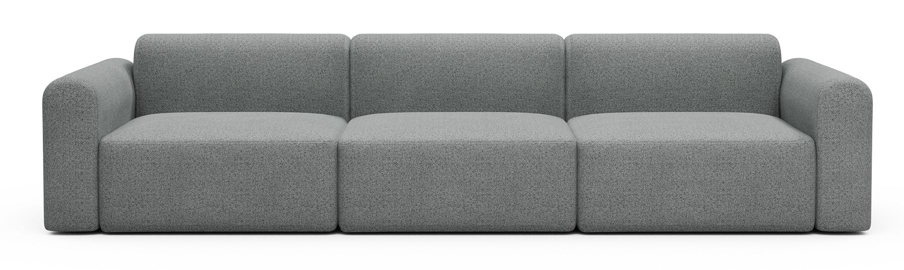 Divano design moderno Rund B3L - Aivi 819 Gravel Grey