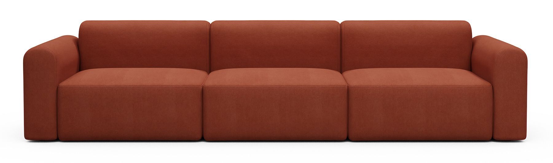 Divano design moderno Rund B3L - Argus 581 Rust