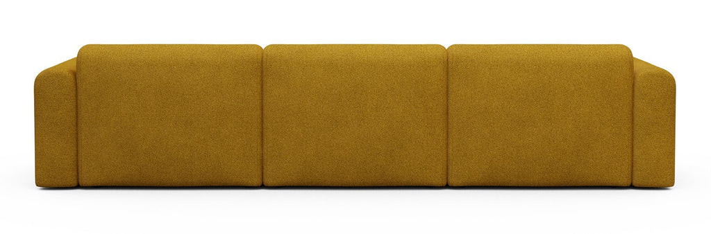 Divano design moderno Rund B3L - Bouclé 536 Ochre