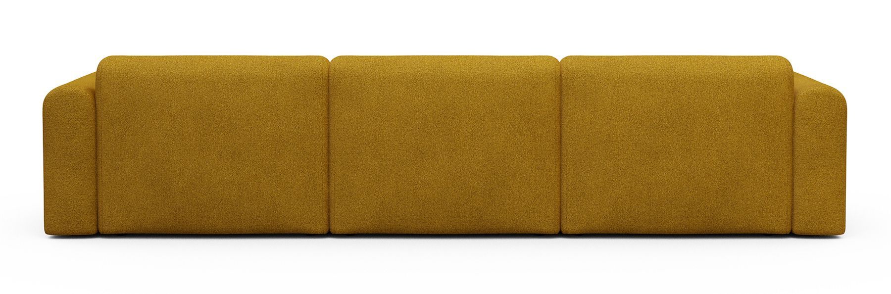 Divano design moderno Rund B3L - Bouclé 536 Ochre