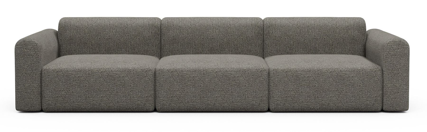 Divano design moderno Rund B3L - Carreno 771 Sepia Brown