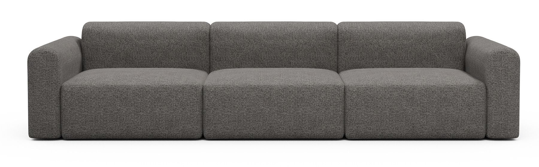 Divano design moderno Rund B3L - Carreno 772 Salt & Pepper