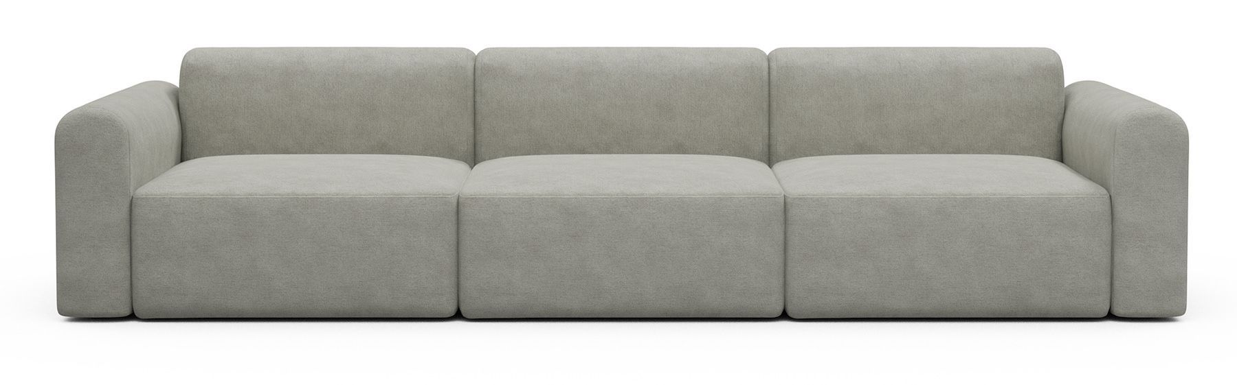 Divano design moderno Rund B3L - Carreno 773 Moon Stone White