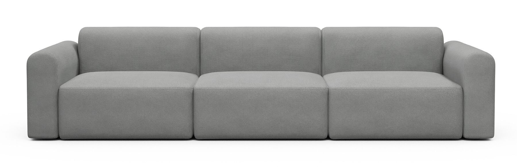 Divano design moderno Rund B3L - Cura 764 Sand Grey