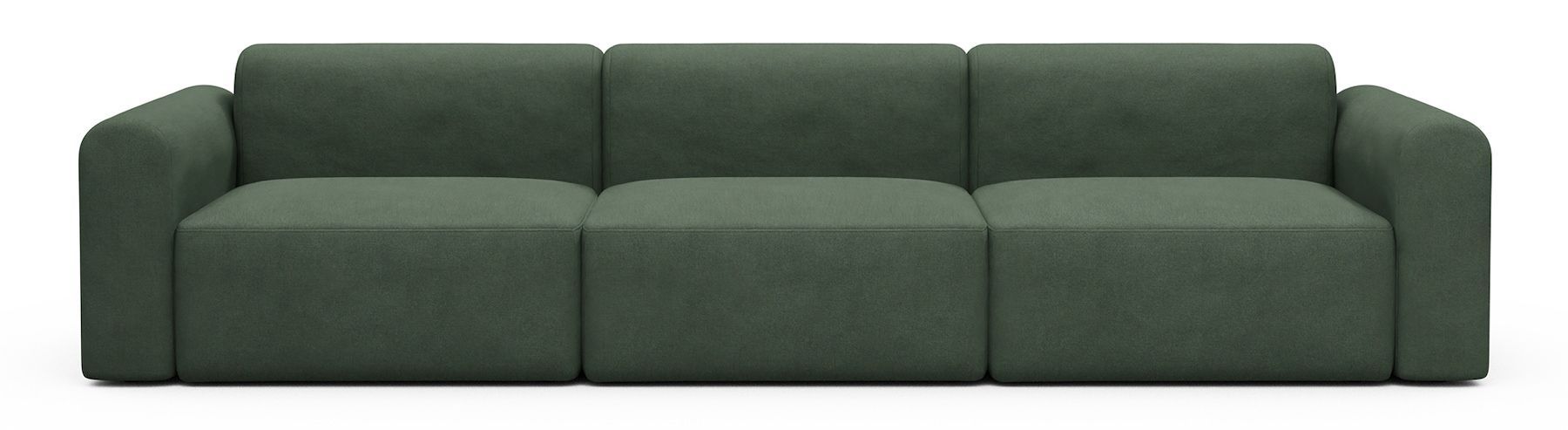 Divano design moderno Rund B3L - Cura 769 Saga Green