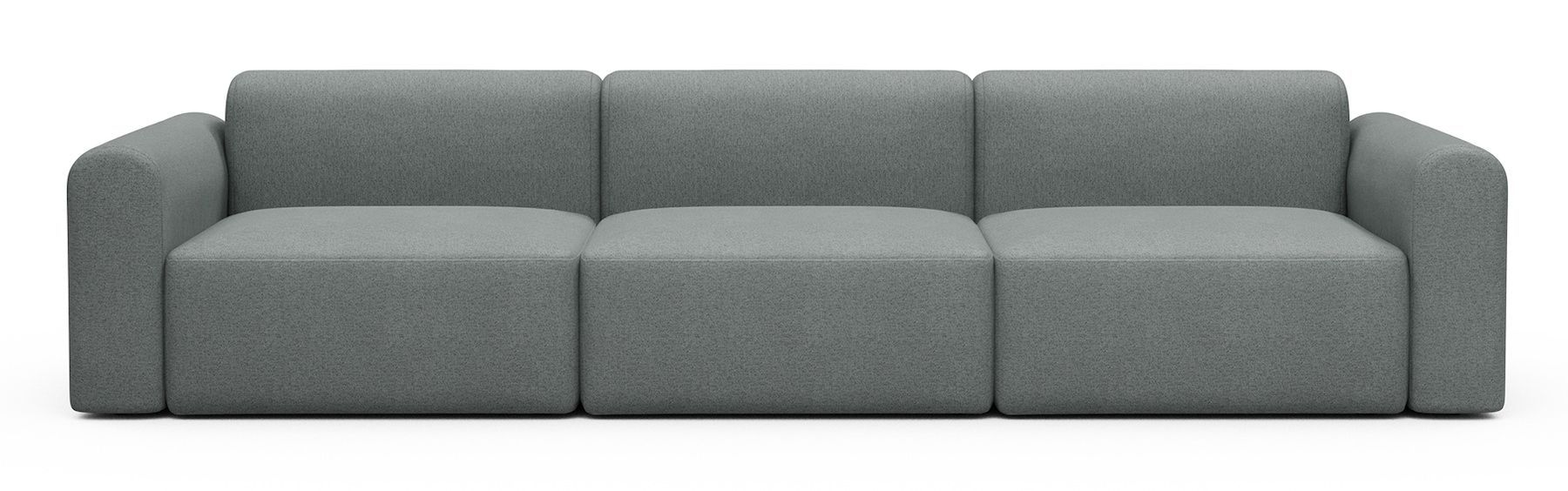 Divano design moderno Rund B3L - Denari 485 Soft Grey