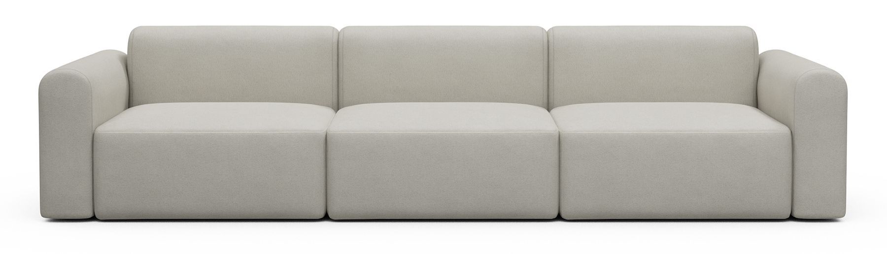 Divano design moderno Rund B3L - Denari 487 Clean Beige