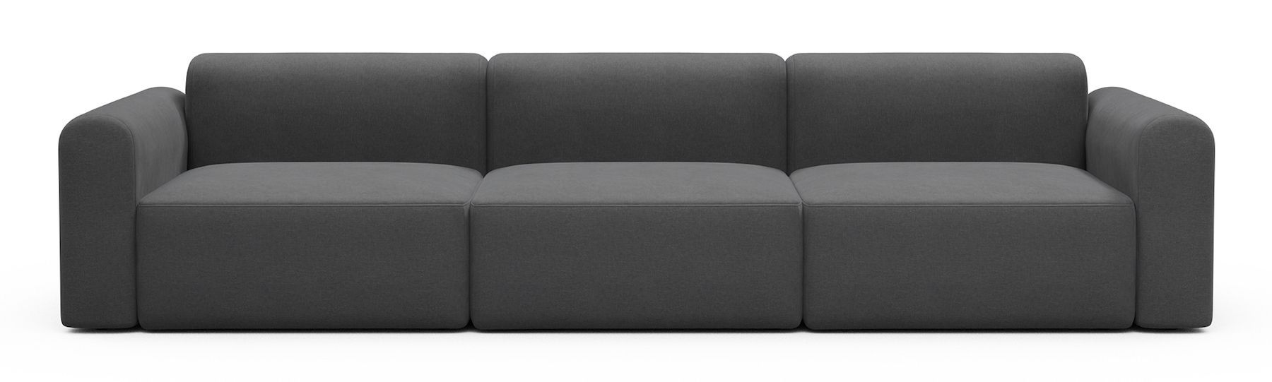 Divano design moderno Rund B3L - Satya 440 Steel Grey