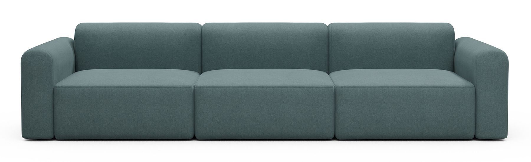 Divano design moderno Rund B3L - Satya 442 Washed Green