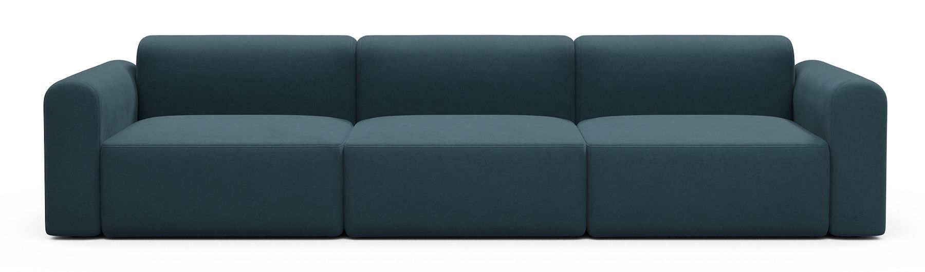 Divano design moderno Rund B3L - Satya 443 Deep Blue