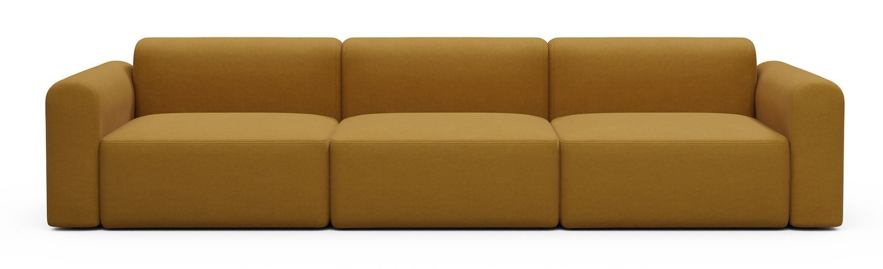 Divano design moderno Rund B3L - Satya 444 Havana Yellow