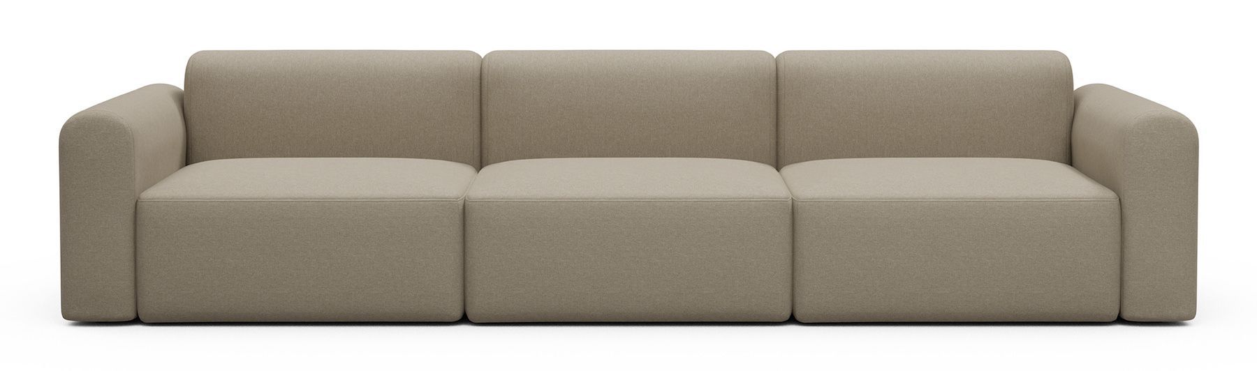 Divano design moderno Rund B3L - Satya 445 Natural Beige