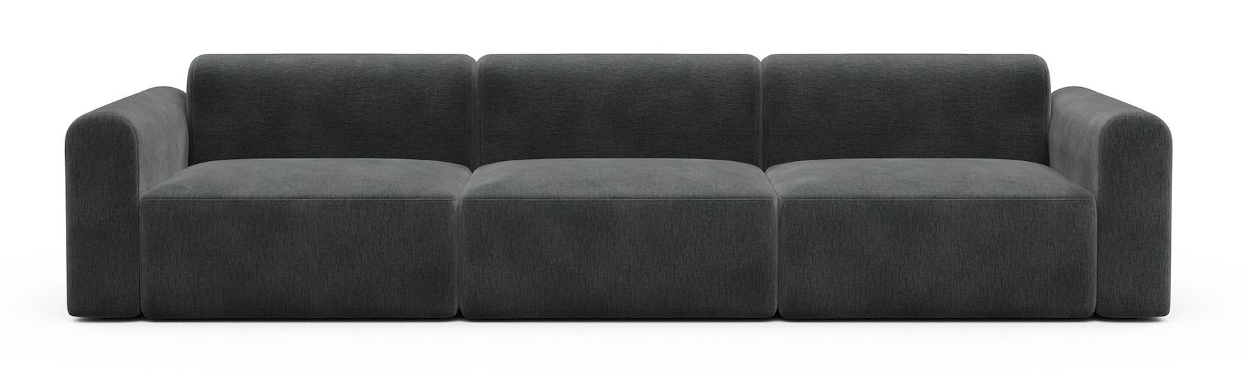 Divano design moderno Rund B3L - Smooth 811 Deep Warm Grey