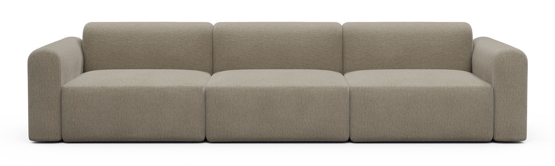 Divano design moderno Rund B3L - Smooth 810 Beige