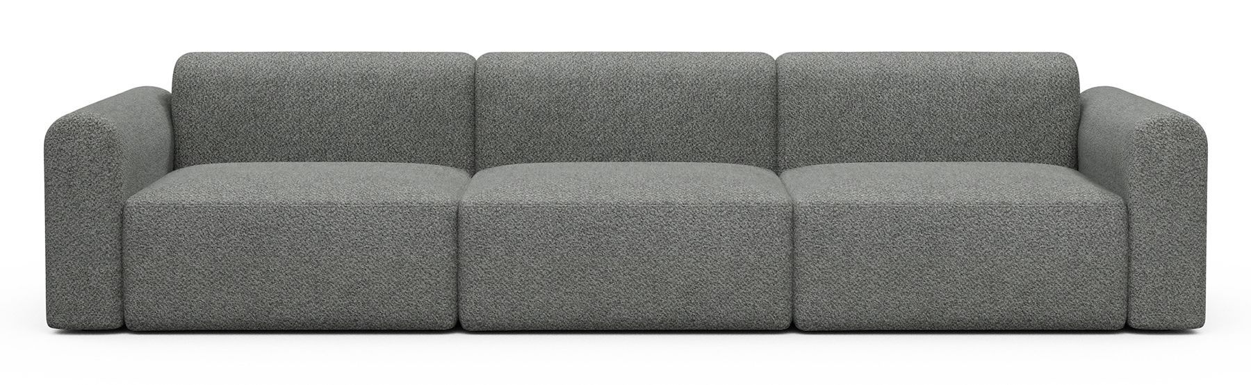 Divano design moderno Rund B3L - Vanora 868 Warm Grey